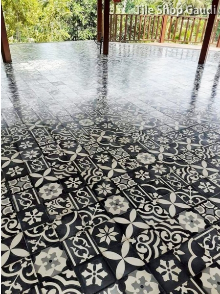 cement tile villa Bali