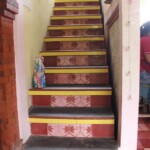 階段の立ち上がりにもセメントタイル♡ 階段の立ち上がりにもセメントタイル♡